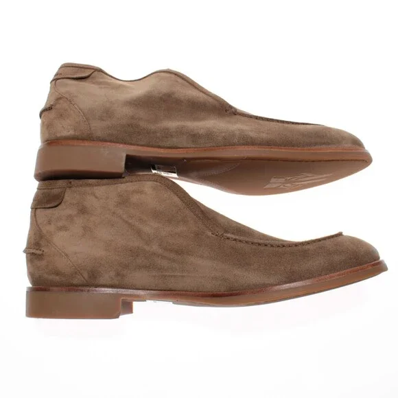 Di Bianco NWB Fidenza Suede Chukka Half Boots Size 42.5 (US 9.5) Farro Brown